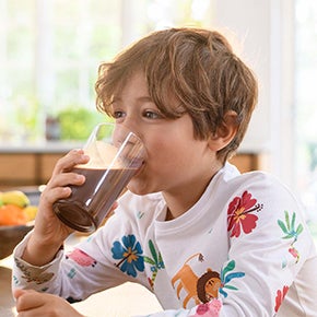 Child drinking Nesquik