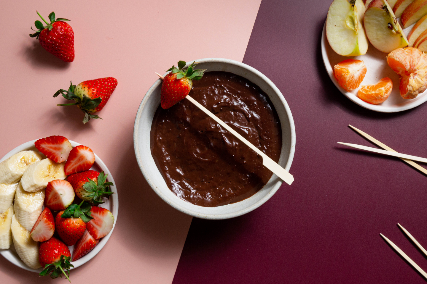Hot chocolate fondue  Hot chocolate fondue