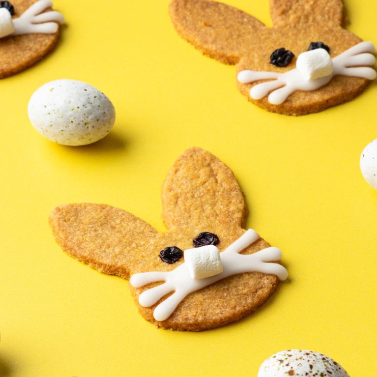 Banana bunny biscuits